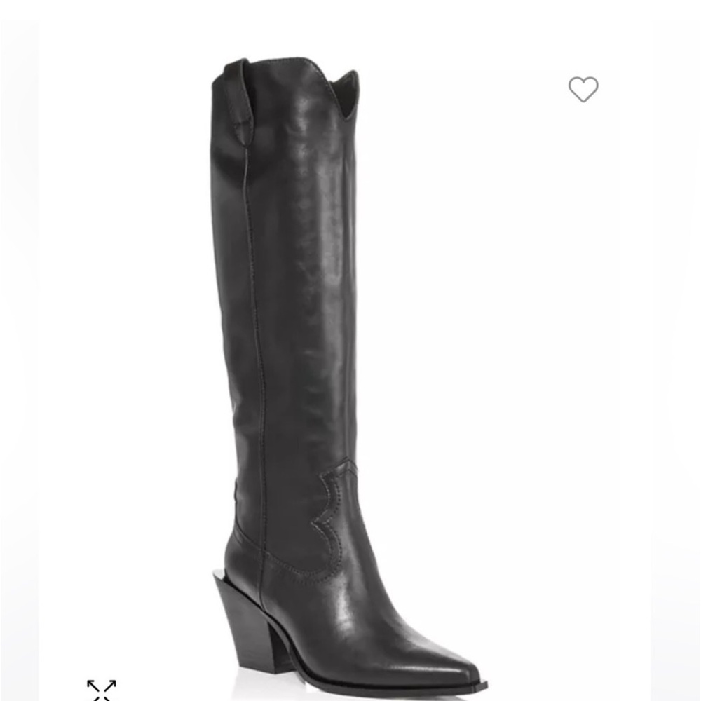 Aqua ace snip toe black cowboy boots. Never worn!